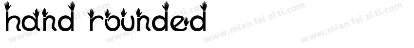 hand rounded字体转换